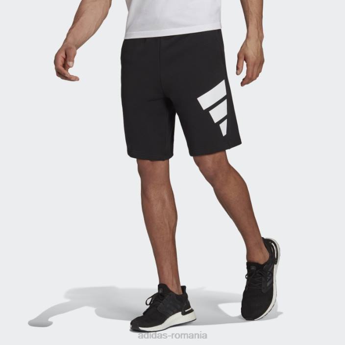 Adidas îmbrăcăminte sport neagră icoane viitoare logo grafic pantaloni scurți moda bărbați negru 2JBN13754