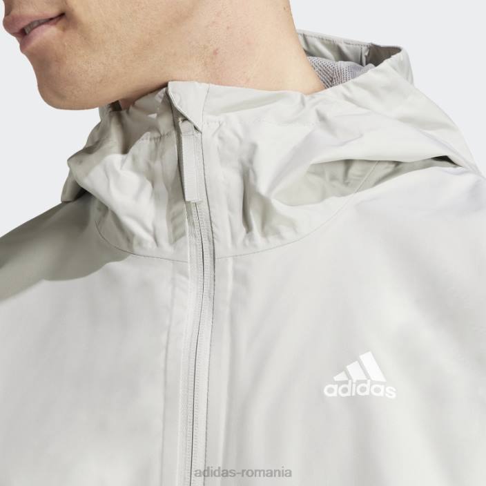 Adidas metal gri essentials rain.rdy jachetă bărbați gri metal 2JBN5447
