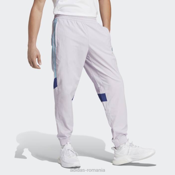 Adidas moda pantaloni tiro argintiu zori bărbați zori argintii 2JBN5276