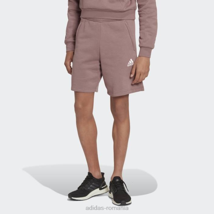 Adidas mov stadion fleece reciclat insignă de pantaloni scurți sport adidas bărbați Violet 2JBN7047