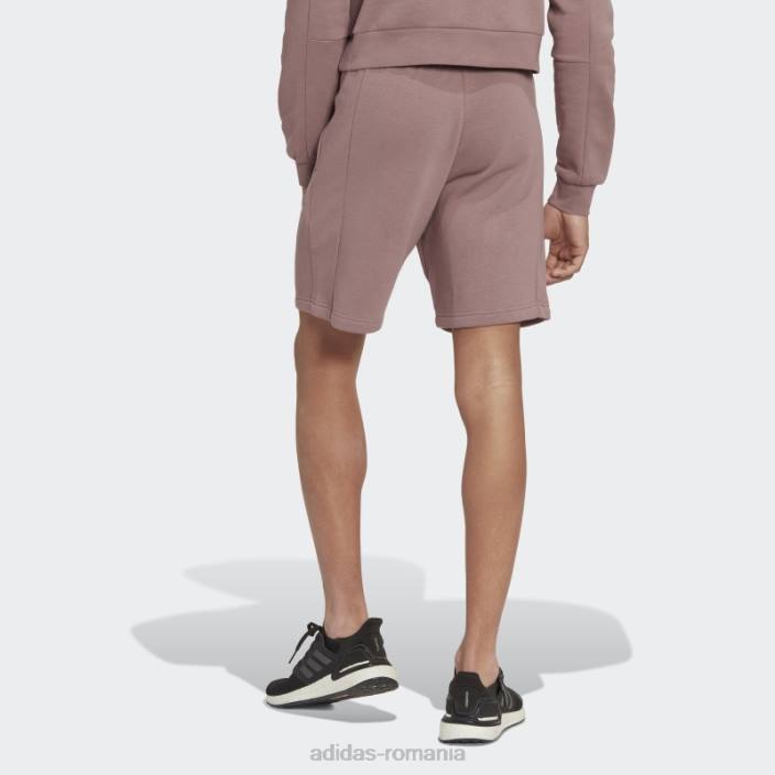 Adidas mov stadion fleece reciclat insignă de pantaloni scurți sport adidas bărbați Violet 2JBN7047