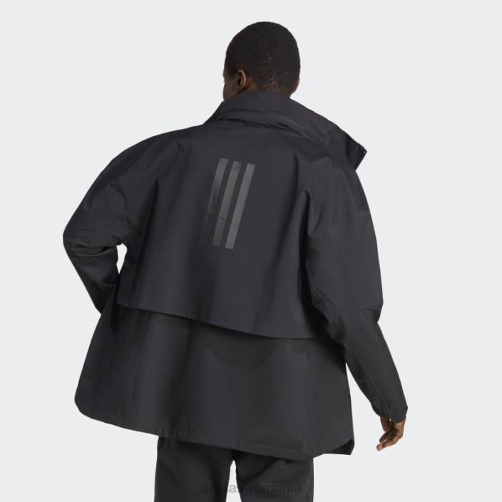 Adidas myshelter rain.rdy jachetă neagră bărbați negru 2JBN6037