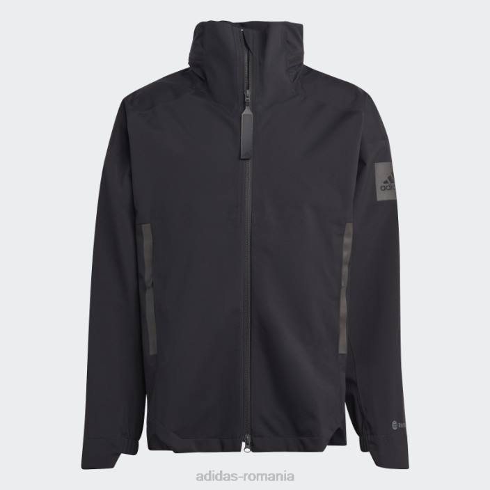 Adidas myshelter rain.rdy jachetă neagră bărbați negru 2JBN6037