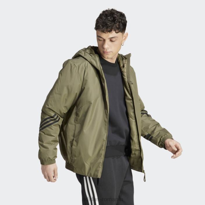 Adidas înapoi la jachetă sport cu glugă olive bărbați măsline 2JBN14048