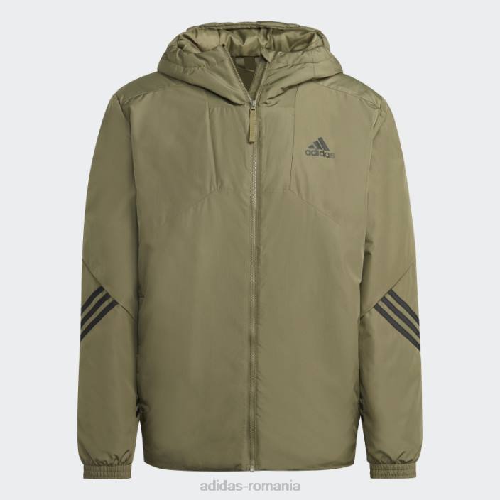Adidas înapoi la jachetă sport cu glugă olive bărbați măsline 2JBN14048