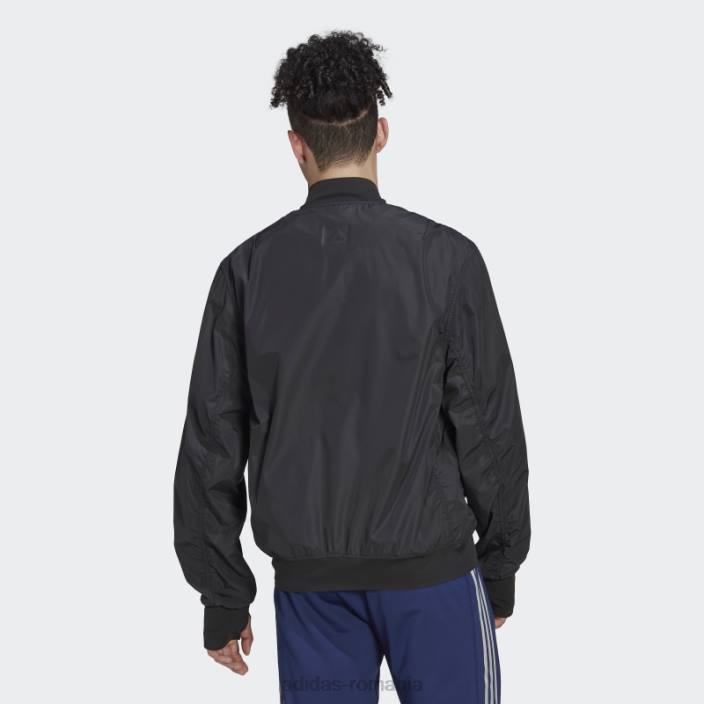 Adidas negru cel mai bun de antrenament jachetă bomber moda bărbați negru 2JBN7292