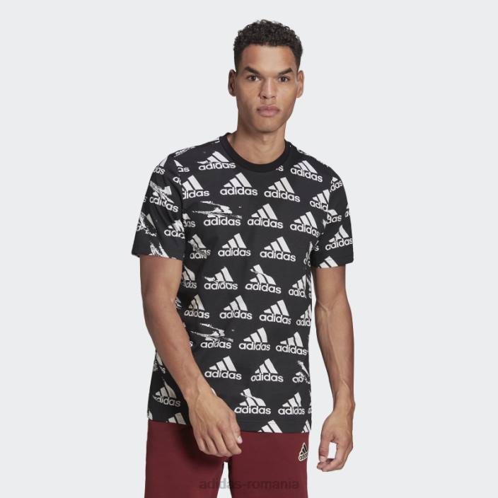 Adidas negru essentials brandlove tricou un singur tricou adidas bărbați negru 2JBN15273
