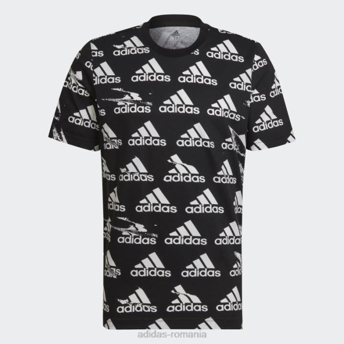 Adidas negru essentials brandlove tricou un singur tricou adidas bărbați negru 2JBN15273
