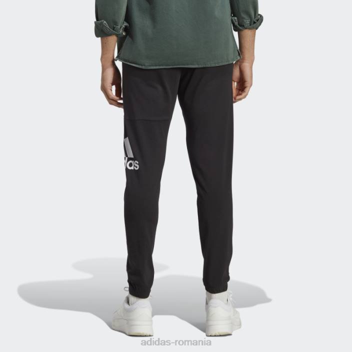 Adidas negru essentials un singur jerseu conic insignă de pantaloni sport adidas bărbați negru 2JBN5607