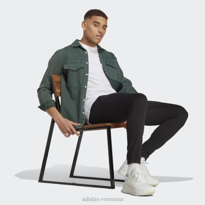 Adidas negru essentials un singur jerseu conic insignă de pantaloni sport adidas bărbați negru 2JBN5607