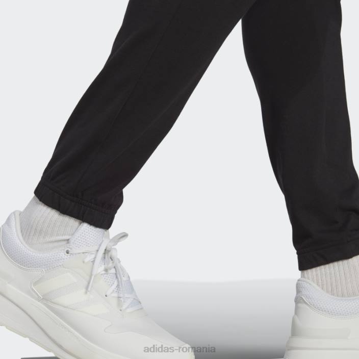 Adidas negru essentials un singur jerseu conic insignă de pantaloni sport adidas bărbați negru 2JBN5607