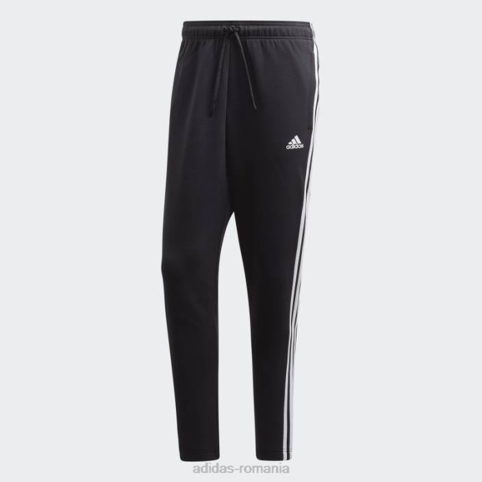 Adidas negru must have pantaloni conici cu 3 dungi adidas bărbați negru 2JBN1467