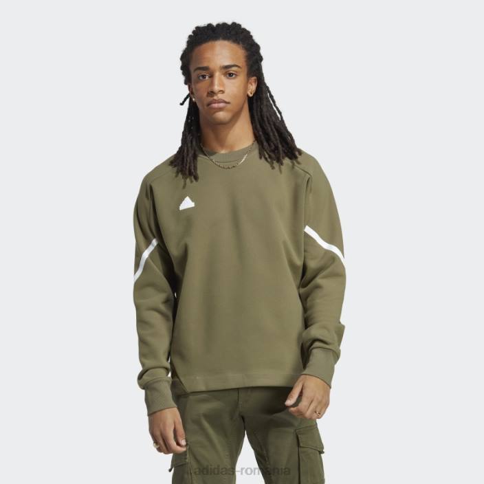 Adidas olive conceput pentru hanorac premium Gameday bărbați măsline 2JBN13607
