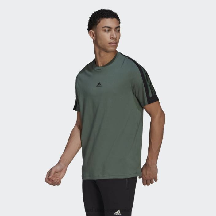 Adidas oxid verde icoane viitoare tricou cu 3 dungi bărbați oxid verde 2JBN5615