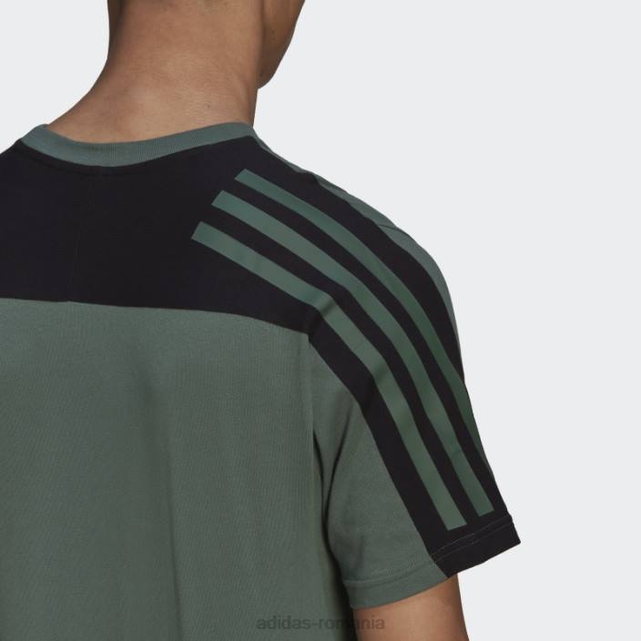 Adidas oxid verde icoane viitoare tricou cu 3 dungi bărbați oxid verde 2JBN5615