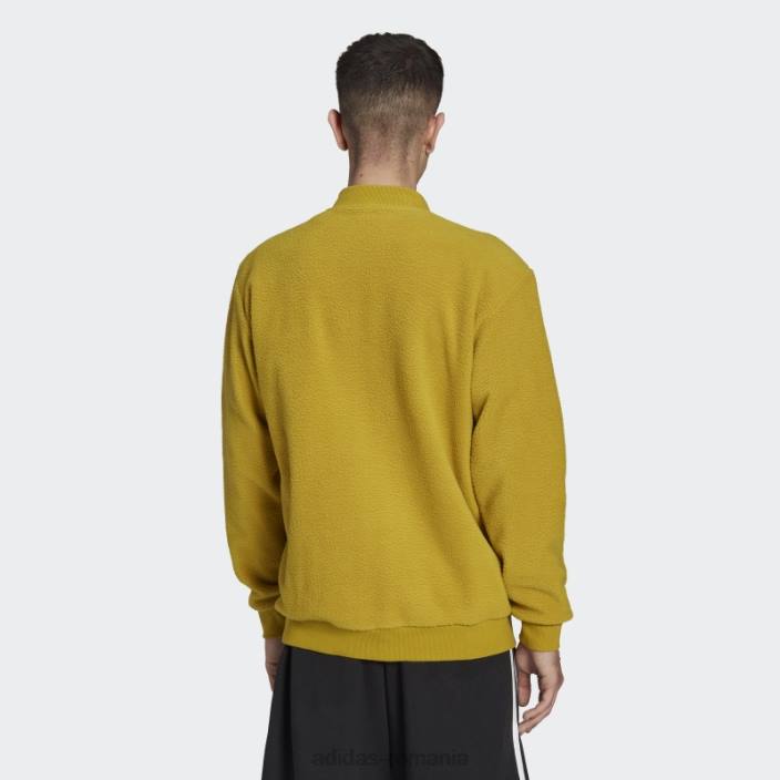 Adidas pachet de vacanță olive essentials jachetă bomber sherpa bărbați măsliniu/negru 2JBN7174