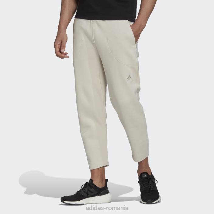 Adidas pantaloni aluminiu studio lounge fleece 7/8 bărbați aluminiu 2JBN1306