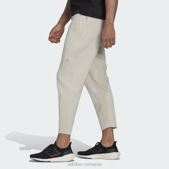 Adidas pantaloni aluminiu studio lounge fleece 7/8 bărbați aluminiu 2JBN1306