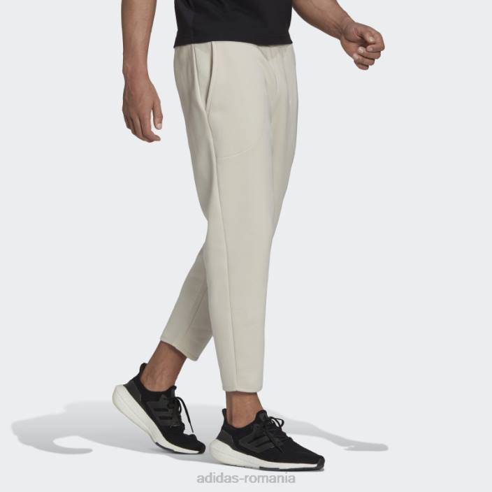 Adidas pantaloni aluminiu studio lounge fleece 7/8 bărbați aluminiu 2JBN1306