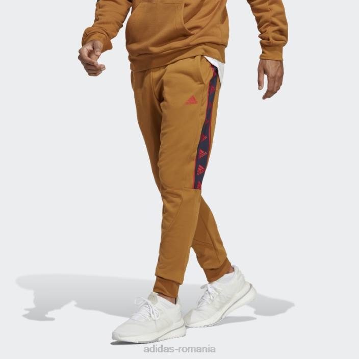 Adidas pantaloni brandlove bronz bărbați bronz 2JBN5857
