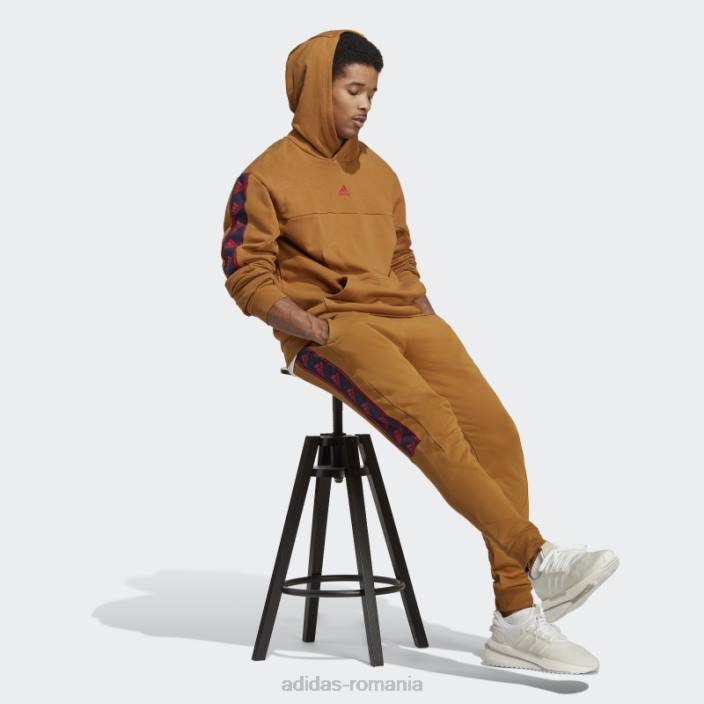 Adidas pantaloni brandlove bronz bărbați bronz 2JBN5857