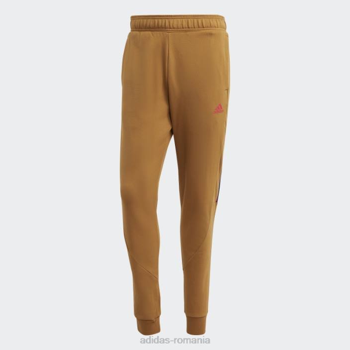 Adidas pantaloni brandlove bronz bărbați bronz 2JBN5857