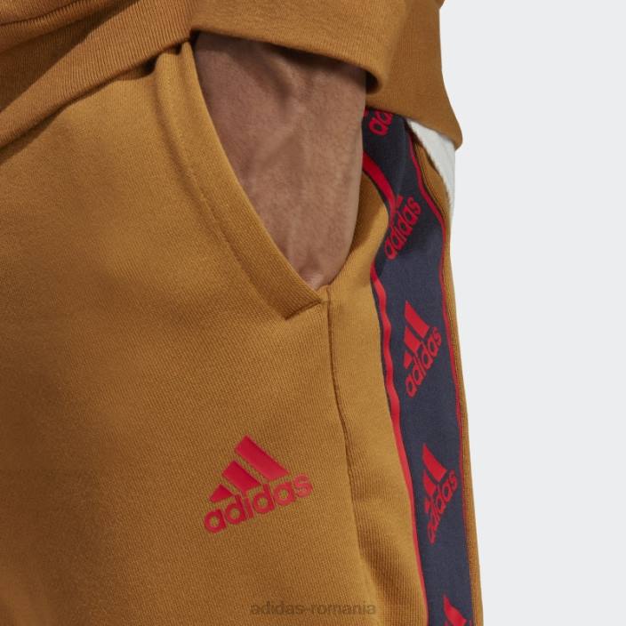 Adidas pantaloni brandlove bronz bărbați bronz 2JBN5857