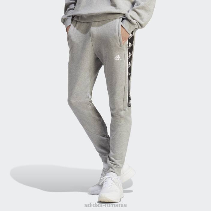 Adidas pantaloni brandlove gri mediu bărbați gri mediu 2JBN5605