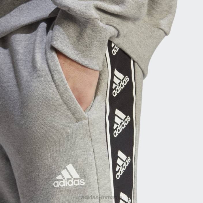 Adidas pantaloni brandlove gri mediu bărbați gri mediu 2JBN5605