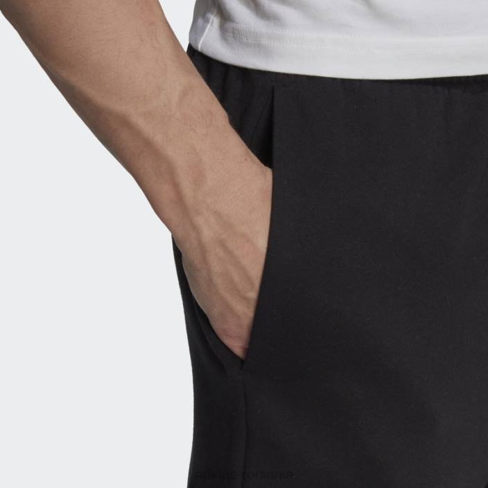 Adidas pantaloni cargo conici obișnuiți din lână essentials negri adidas bărbați alb negru 2JBN6438