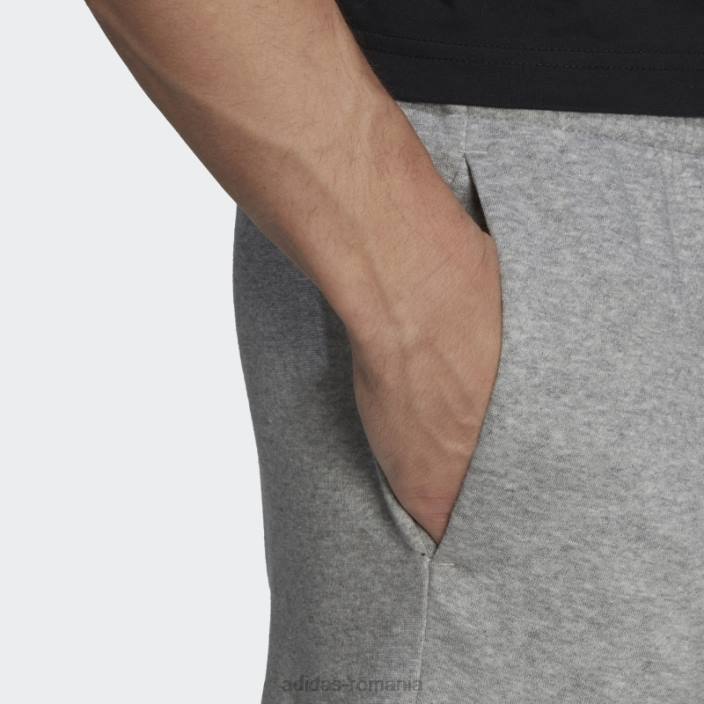 Adidas pantaloni cargo conici obișnuiți din lână, gri mediu, adidas bărbați gri mediu/negru 2JBN6915