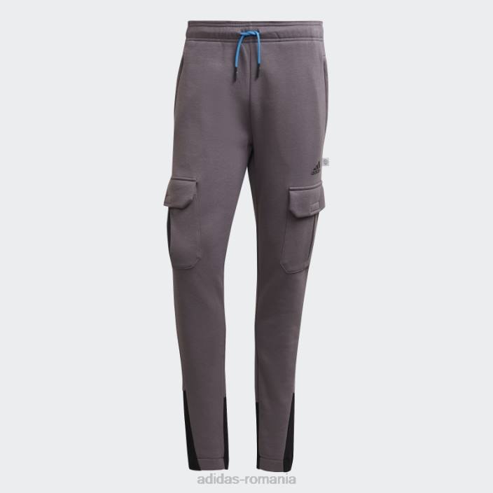 Adidas pantaloni cargo din lână icoane de viitor gri bărbați urmă gri 2JBN5501