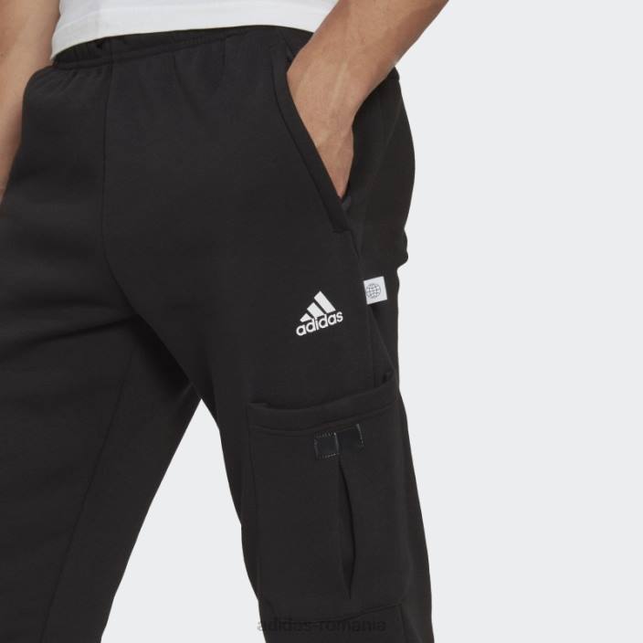 Adidas pantaloni cargo din lână iconițe negre ale viitorului bărbați negru 2JBN6754