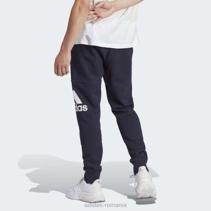 Adidas pantaloni cu logo-ul cu manșetă conică de țesătură franceză essentials cerneală bărbați cerneală 2JBN1009