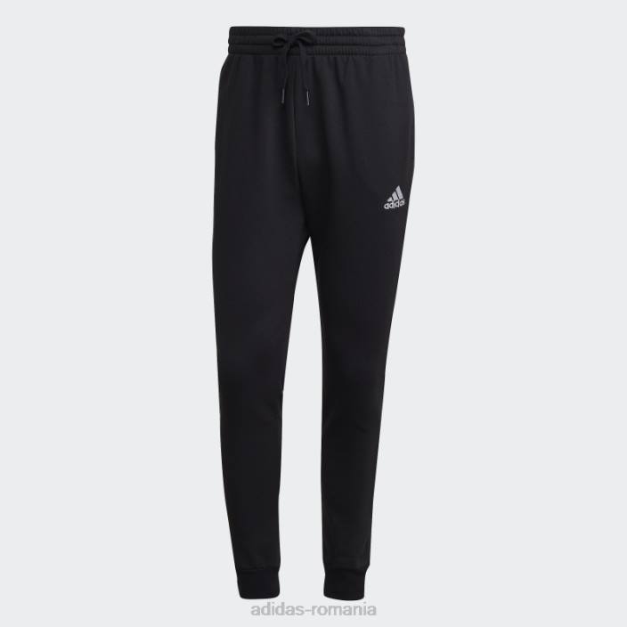 Adidas pantaloni de jogging conici obișnuiți din lână essentials negri bărbați alb negru 2JBN13105