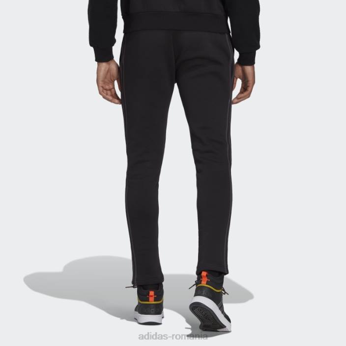 Adidas pantaloni de jogging din fleece, negri essentials bărbați negru/carbon 2JBN14740