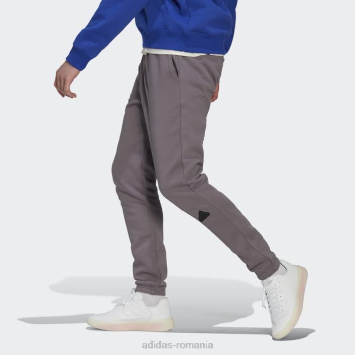 Adidas pantaloni de jogging fleece trace gri bărbați urmă gri 2JBN14654
