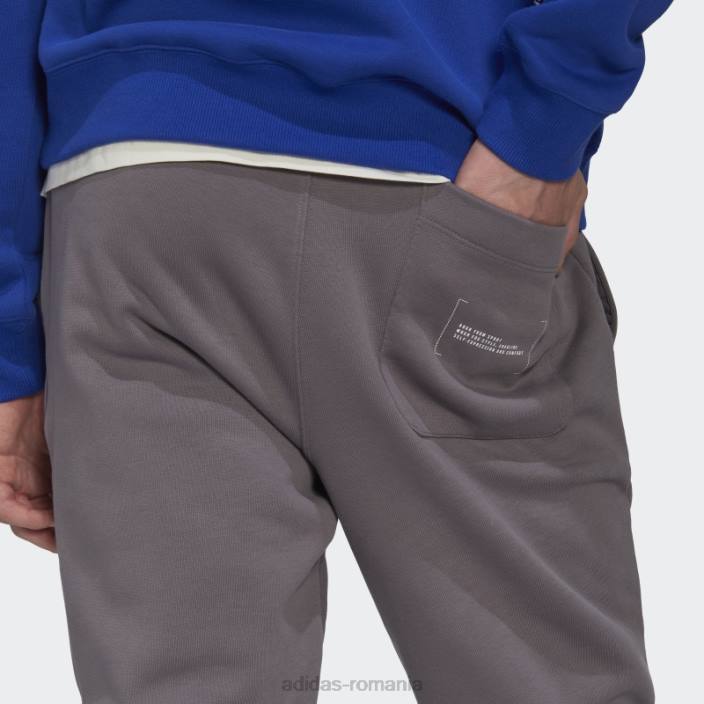 Adidas pantaloni de jogging fleece trace gri bărbați urmă gri 2JBN14654