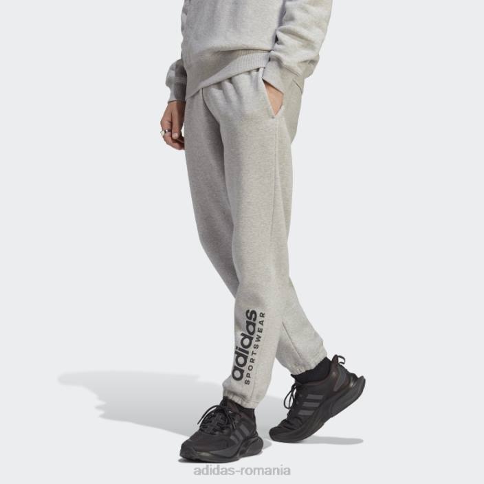 Adidas pantaloni de jogging grafic all szn gri mediu bărbați gri mediu 2JBN13534