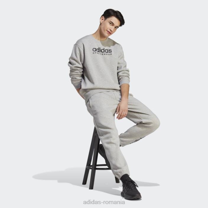 Adidas pantaloni de jogging grafic all szn gri mediu bărbați gri mediu 2JBN13534