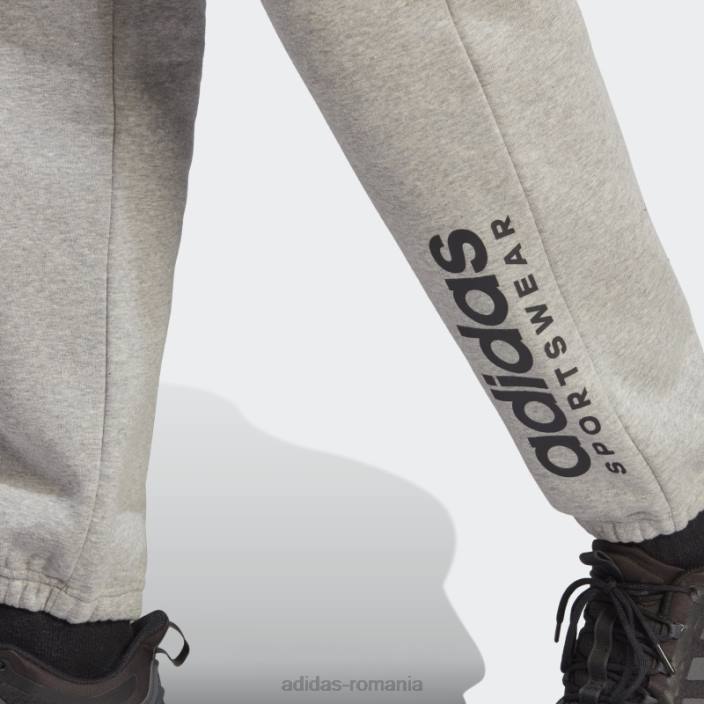 Adidas pantaloni de jogging grafic all szn gri mediu bărbați gri mediu 2JBN13534