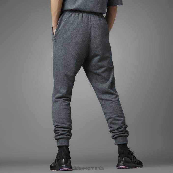 Adidas pantaloni de jogging gri închis pentru ziua Îndrăgostiților bărbați erica gri închis 2JBN13150