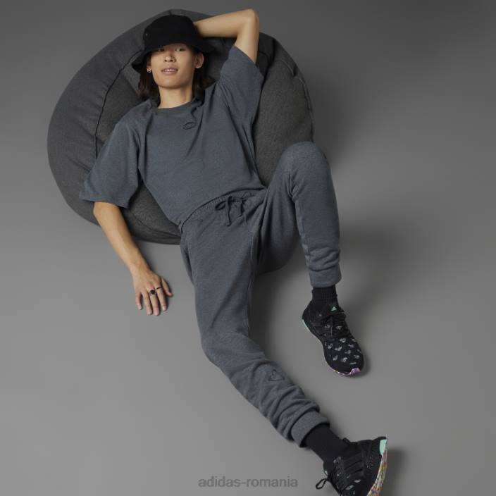 Adidas pantaloni de jogging gri închis pentru ziua Îndrăgostiților bărbați erica gri închis 2JBN13150