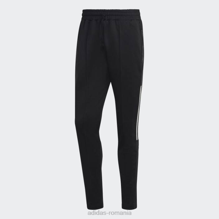 Adidas pantaloni de jogging negri cu mansete cu 3 dungi bărbați negru 2JBN15299