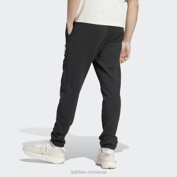 Adidas pantaloni de jogging negri din lână lounge bărbați negru 2JBN13912