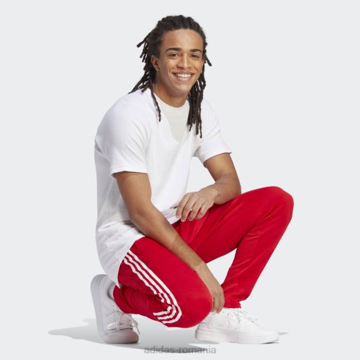 Adidas pantaloni de sport de stil de viață tiro, stacojiu, adidas bărbați stacojiu 2JBN5478