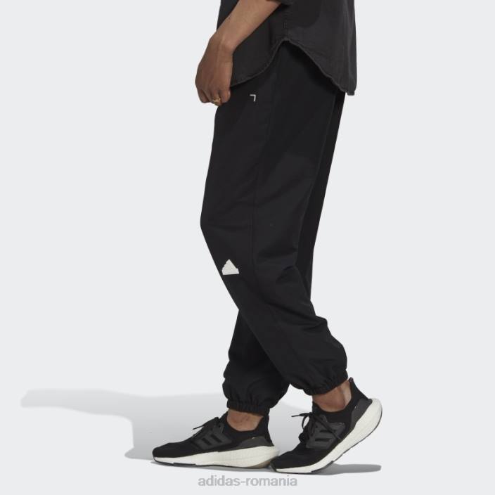Adidas pantaloni de trening țesut negru bărbați negru 2JBN14779