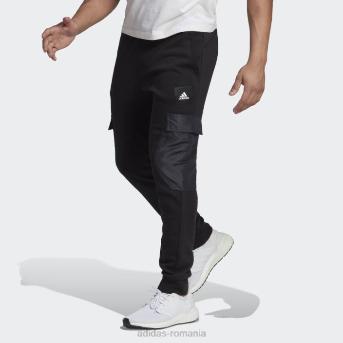 Adidas pantaloni din lână negri bărbați negru 2JBN7052