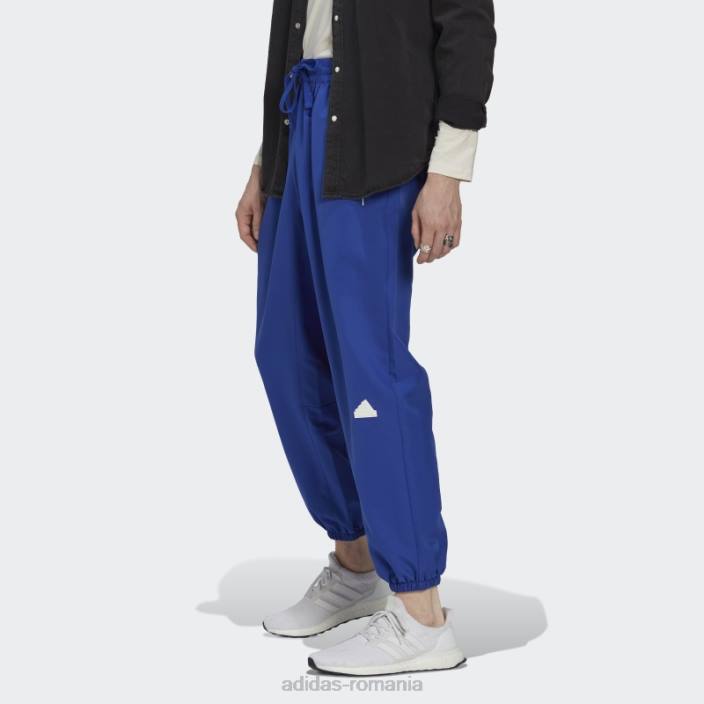 Adidas pantaloni țesuți albaștri bărbați albastru 2JBN7330