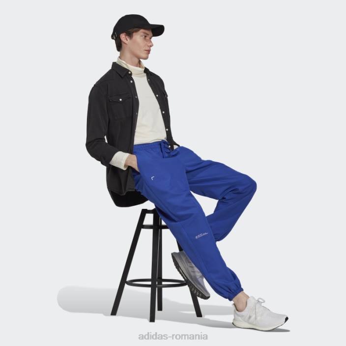 Adidas pantaloni țesuți albaștri bărbați albastru 2JBN7330